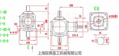 螺旋伞齿轮转向箱T8换向器1-UD/1-U/1-D外型尺寸图