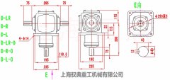 T系列换向器T8/D-LR/D-R/D-L转向箱外型尺寸图纸