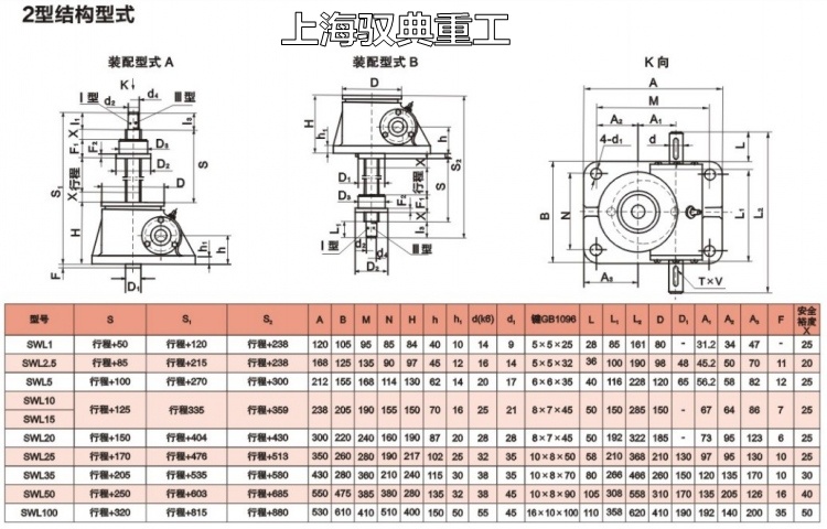 SWL蜗轮丝杆升降机样本