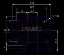 SWLD10T/15T丝杆升降机外型尺寸和连接电机法兰CAD图