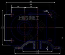 您要了解的丝杆升降机SWLD5-2B-I螺母升降型外形尺寸CAD图纸