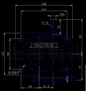 丝杆升降机SWLD2.5-2A-I螺母升降型安装尺寸CAD图纸