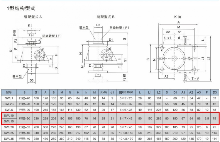 蜗轮丝杆升降机图纸